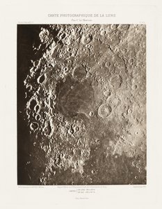 Carte photographique de la lune, planche II.A (Valokuvakartta Kuusta, levy II.A),13. syyskuuta tekijältä Charles le Morvan