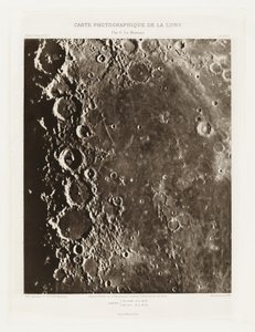 Carte photographique de la lune, planche XIX.A (Valokuvakartta Kuusta, levy XIX.A),26. joulukuuta tekijältä Charles le Morvan