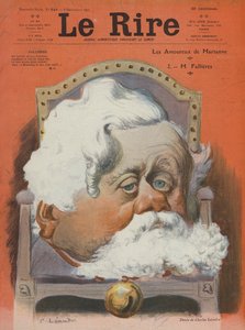 Armand Fallieres, ranskalainen poliitikko. Kuvitus Le Rirelle