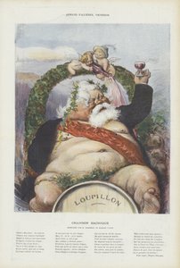 Armand Fallieres, viininvalmistaja. Kuvitus Le Rirelle