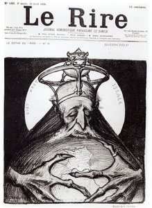 Karikatyyri Rothschild-suvusta Le Rire -lehdestä, 16. huhtikuuta 1898.
