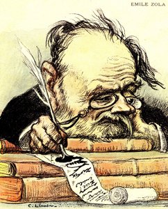Emile Zolan (1840-1902) kirjoittama sarjakuva, josta ilmeisesti puuttuu inspiraatiota - Charles Leandren kuvitus elokuvassa "The Rire" tekijältä Charles Leandre