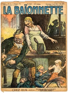Kansi "" La Baionnette", Satirical en Colors tekijältä Charles Leandre