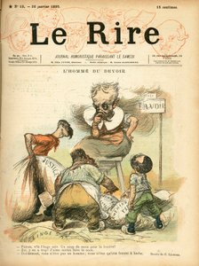 Kansi ""Le Lire"", satiirinen väreissä tekijältä Charles Leandre