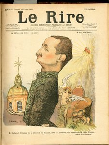 Kansi kappaleesta "" The Laughter", Satiirinen väreissä tekijältä Charles Leandre