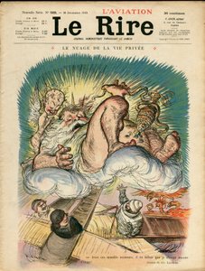 Kansi kappaleesta "" The Laughter", Satiirinen väreissä tekijältä Charles Leandre