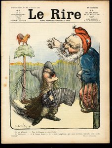Kansi kappaleesta "" The Laughter", Satiirinen väreissä tekijältä Charles Leandre