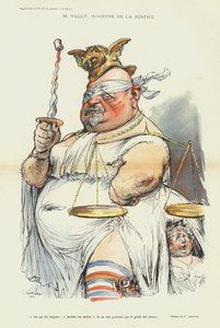 Ernest Valle, Ranskan oikeusministeri, kuvitus Le Rirelle