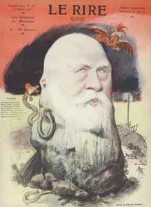 Ferdinand Sarrien, ranskalainen poliitikko. Kuvitus naurulle
