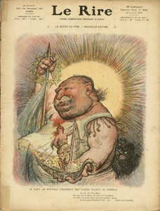 Charles Leandren (1862-1934) kuvitus Le Riren kanteen, nro. 312, 23.1.2009 - Amerikan Yhdysvallat Yhdysvallat - William Howard Taft (1857-1930), presidentti tekijältä Charles Leandre