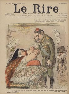 Keisari Wilhelm II ja kuningatar Victoria, kuvitus Le Rirelle