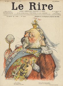 Englannin kuningas Edward VII, kuvitus Le Rirelle