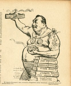 Le Lire, satiirinen mustavalkoinen tekijältä Charles Leandre