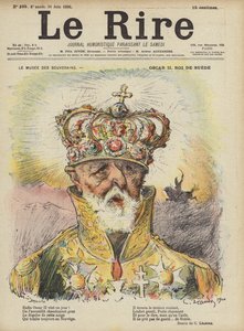 Oscar II, Ruotsin kuningas, kuvitus Le Rirelle