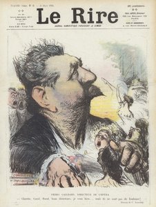 Pedro Gailhard, Pariisin oopperan johtaja. Kuvitus Le Rirelle