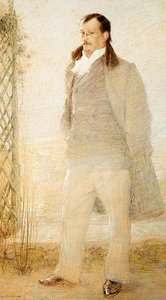 Georges Courtelinen muotokuva (öljy kankaalle) tekijältä Charles Leandre