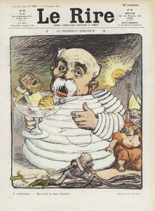 Presidentin mielenosoitus. Kuvitus Le Rirelle