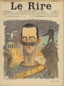 Victor Emmanuel III, Italian kuningas, kuvitus Le Rirelle