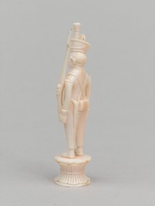 Valkoinen sotilas, shakkinappula, Intia, 1820 noin tekijältä Charles Leandre