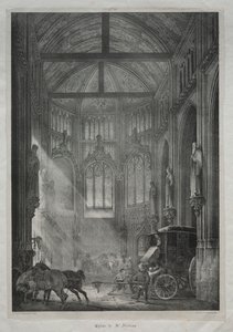 Pyhän Nikolauksen kirkko, Rouen, 1823. tekijältä Charles Louis Lesaint