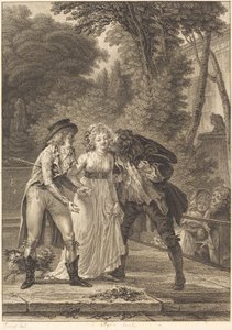 Suudelma palasi: Suudelma palasi tekijältä Charles Louis Lingée after Jacques Louis François Touzé