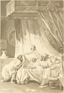 Mona Lisa: Sänky tekijältä Charles Louis Lingée after Jean Honoré Fragonard