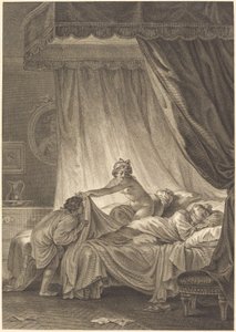 Mona Lisa: Sänky tekijältä Charles Louis Lingée after Jean Honoré Fragonard