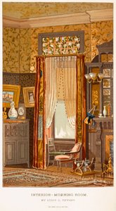 Morning Room 1881, kirjoittanut Tiffany, Charles Louis julkaisusta C Harrisons Womans Handiwork in Modern Homes New York 1881 tekijältä Charles Louis Tiffany
