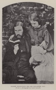 George Macdonald ja hänen tyttärensä Lily (m/v kuva) tekijältä Charles Lutwidge Dodgson