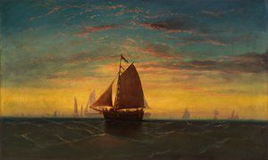 Bostonin satama, n. 1860-1869. tekijältä Charles Manger