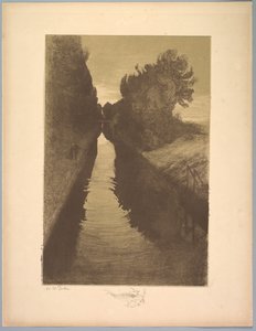 Maisemasarja: Maisema, lautanen 1, muistiinpano, kala, 1892-1893.