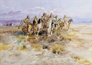 Intian partiopuolue, 1897 tekijältä Charles Marion Russell