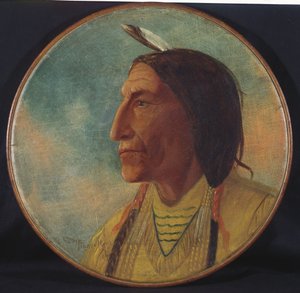 Pääsusiviitan muotokuva, 1892 tekijältä Charles Marion Russell