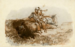 Buffalo Hunt, kirjoittanut C. M. Russell