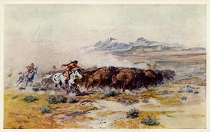 Buffalo Hunt, kirjoittanut C. M. Russell