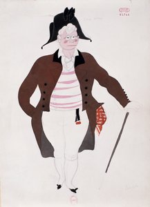 Puku Gioacchino Rossinin Sevillan parturi Bartolon hahmolle, Charles Martinin luonnos (1884-1934)