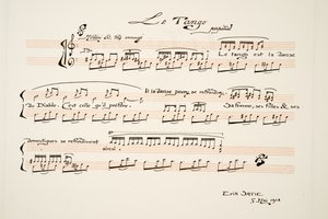 Partituuri Le Tango, julkaisusta Sports & Divertissements, pub. 1914 (pochoir-painos) tekijältä Charles Martin