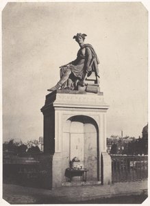 [Allegorical Sculpture of Industry, Pont du Carrousel], 1852. tekijältä Charles Marville