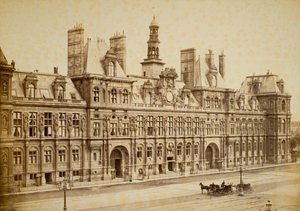 Hôtel de Ville, Pariisi tekijältä Charles Marville