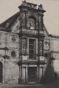 Château dAnetin portico, nyt Ecole des Beaux-Artsissa, Pariisissa, 1851. tekijältä Charles Marville