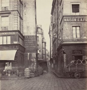 Rue Mondetour, Rue Rambuteau, 1860-70-luvut. tekijältä Charles Marville