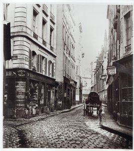 Rue Saint-Severin, Rue de la Harpe, Pariisi, 1858-78 tekijältä Charles Marville