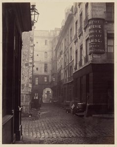 "Rue au Lard", Pariisi tekijältä Charles Marville