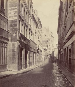 Rue des Bourdonnais alkaen rue de Rivolista tekijältä Charles Marville