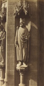 Cloviksen patsas, Sainte-Clotilden kirkko, Pariisi, 1856. tekijältä Charles Marville