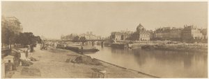 Seine Pont du Carrouselilta Katse kohti Notre Damea tekijältä Charles Marville