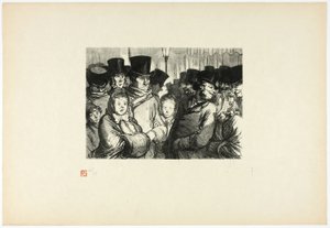 Boulevard du Temple keskiyöllä, alkaen Tirage Unique de Trente-Six Bois tekijältä Charles Maurand