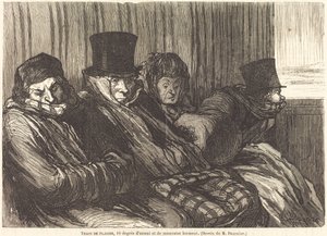 hauska juna tekijältä Charles Maurand after Honoré Daumier