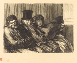 Kerjäläinen profiilissa Toward Leftfinnish tekijältä Charles Maurand after Honoré Daumier