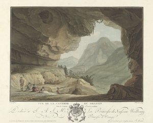Näkymä maisemaan Lohikäärmeen luolasta Vue de la Caverne du Dragon dans le Canton d